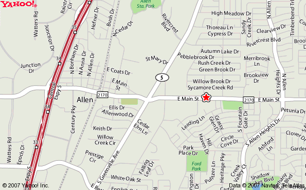 Map to Puckett's Nursery